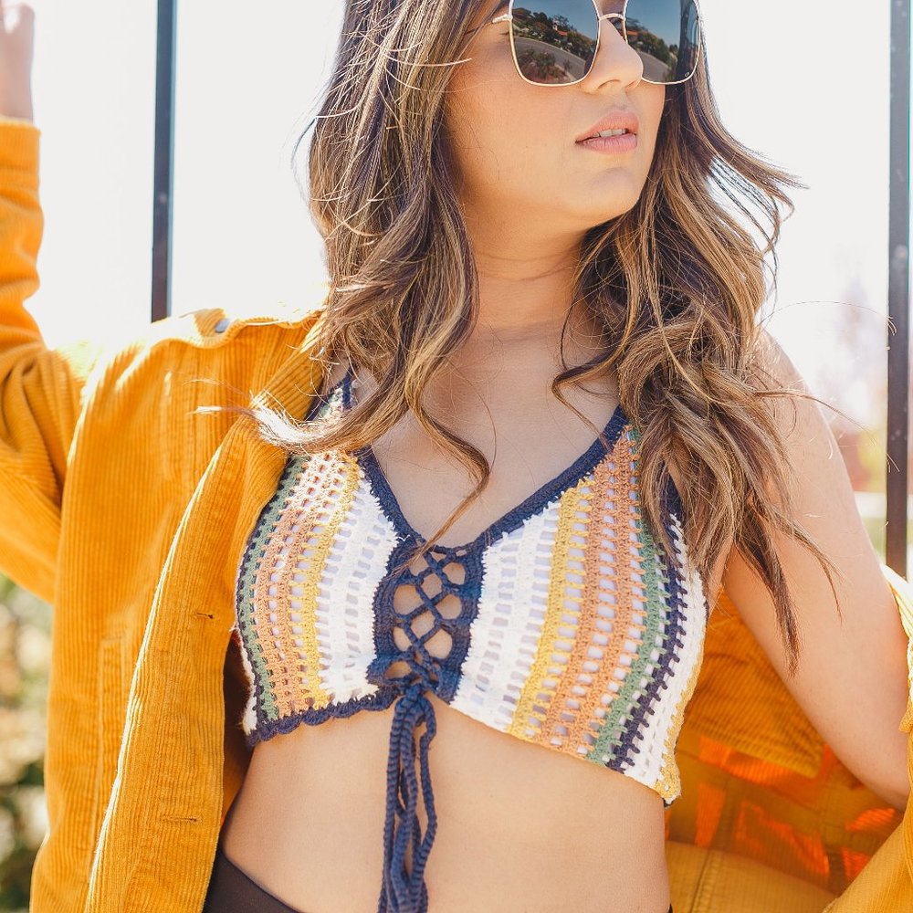 Knit crop top